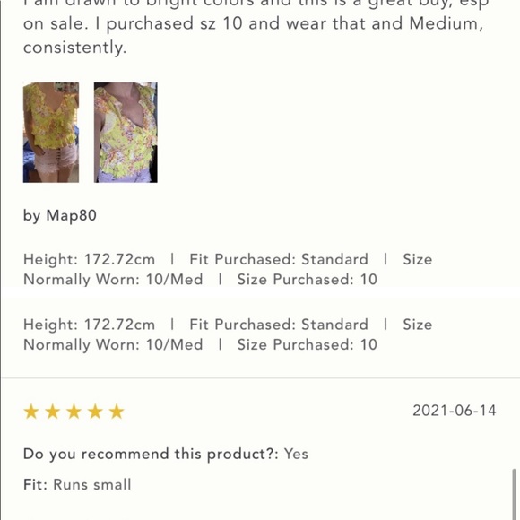 Anthropologie NWT Maeve Ashlee Ruffled Blouse Size 6. - Picture 7 of 9